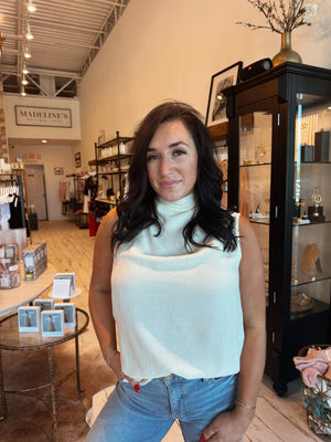 Cowl Neck Sleeveless Top